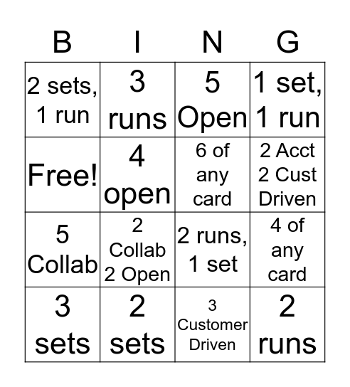 Cotiviti Values Bingo Card