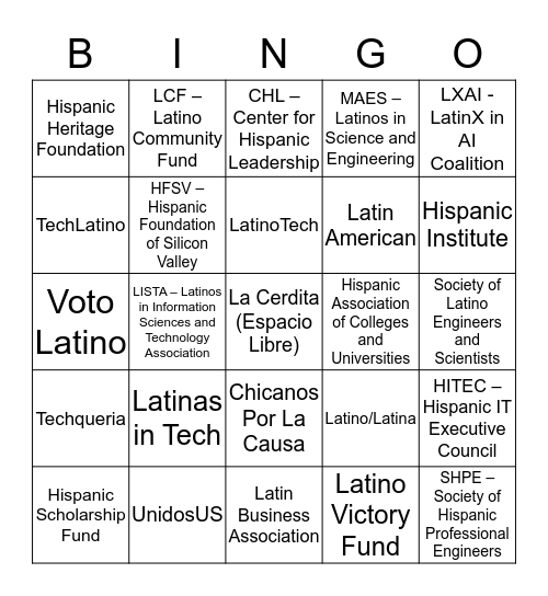 InfraDivDayQ22019 Bingo Card