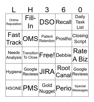 Lighthouse BINGO Card