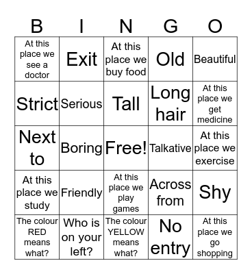 BINGO Card