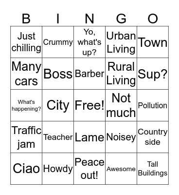 BINGO Card
