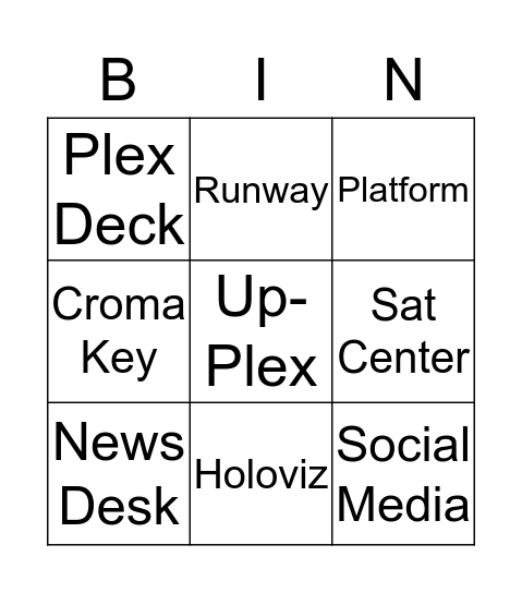 Plex Bingo Card