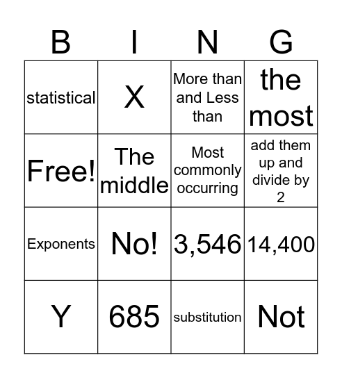 Bingo! Bingo Card