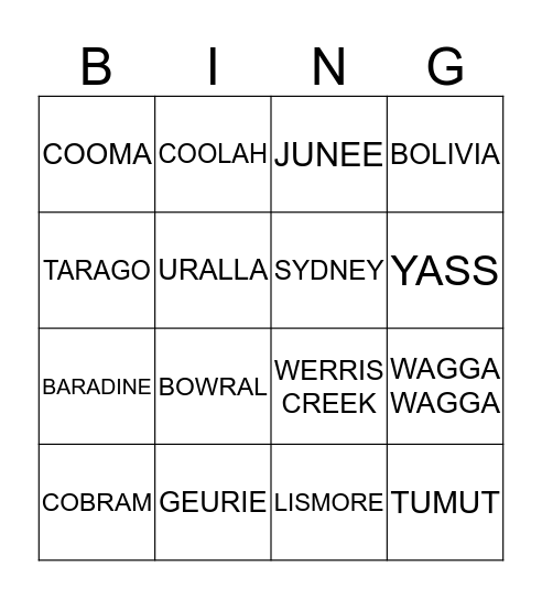 #dreamteam  Bingo Card