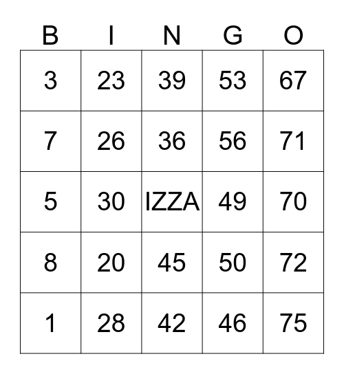 Saguid Bingo Card Bingo Card