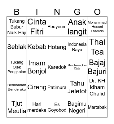 HITOOOO Bingo Card