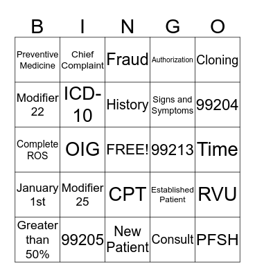 Resident Retreat Bingo Card