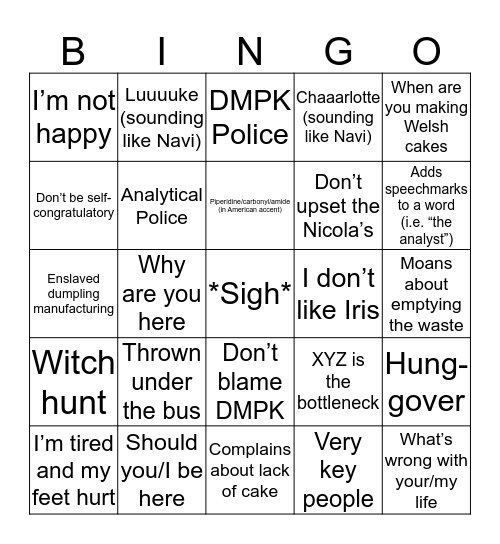 Will Bingo Card