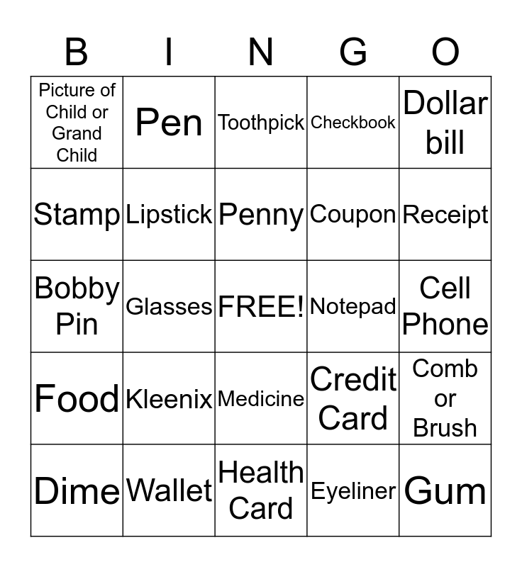 what-s-in-your-purse-bingo-card