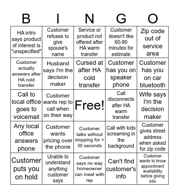 Bingo Card