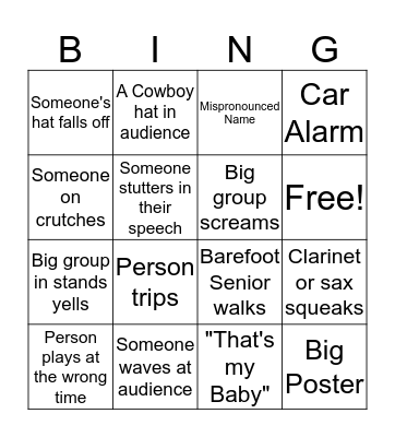 Grad Bingo :) Bingo Card