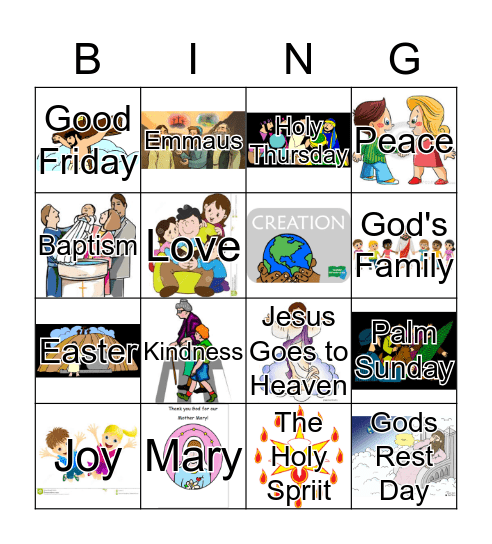 Term 1&2 Revision Bingo Card