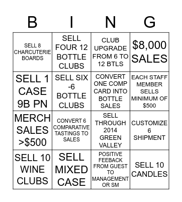 TEAM CREAM BINGO Card