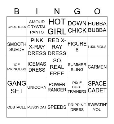 GSUWOO Bingo Card