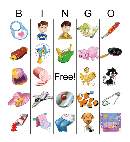 A-E-I Bingo Card