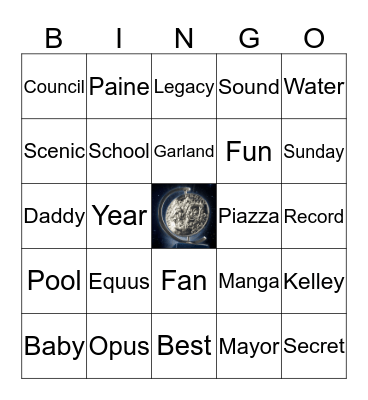 TheaterWorks Awards Bingo Card