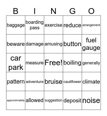 GPP2 STEP1 Review Bingo Card