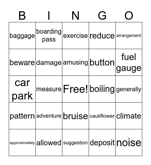 GPP2 STEP1 Review Bingo Card