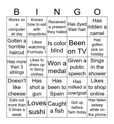 Grodzisk English Club Bingo Card
