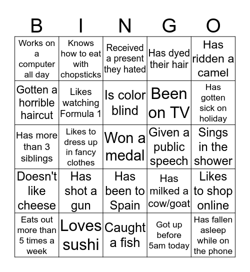 Grodzisk English Club Bingo Card