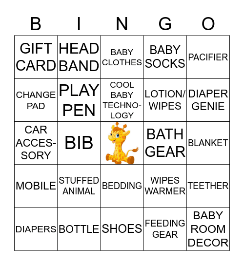 BABY BINGO Card