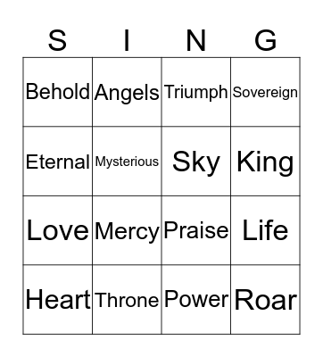 MHK Bingo Card