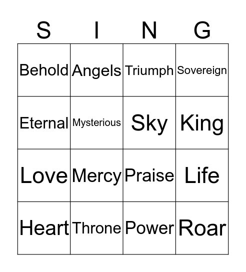 MHK Bingo Card