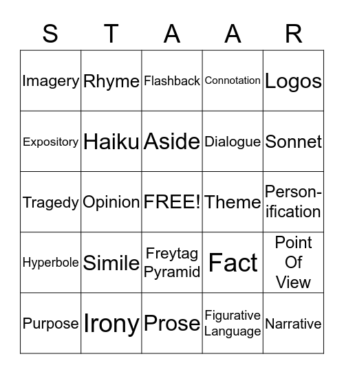 WORD WALL BINGO Card