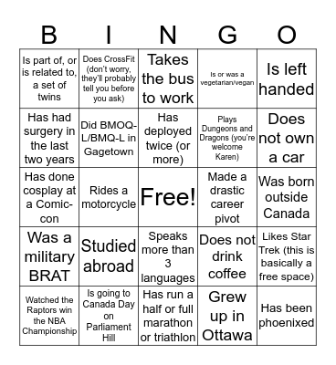 CNGC Icebreaker Bingo Card