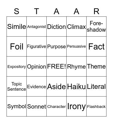 WORD WALL BINGO Card