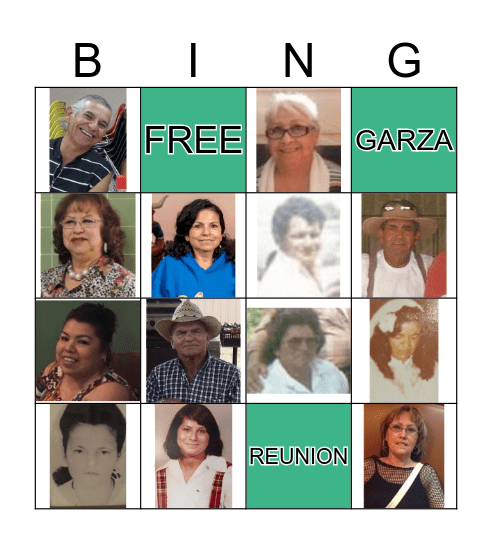 Garza Bingo Card