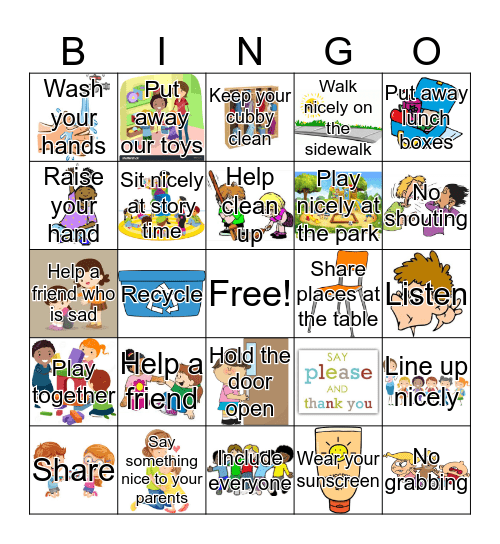 Kindness Bingo Card