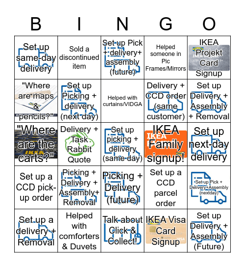 IKEA Bingo! Bingo Card