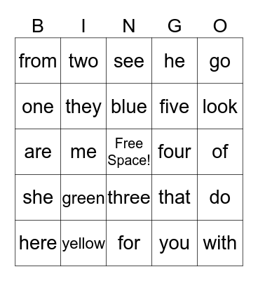 Bingo Card