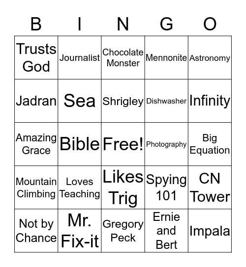 RANKO'S 80TH BIRTHDAY BINGO Card