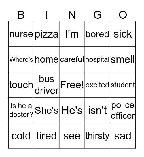 1 & 2 Bingo Card