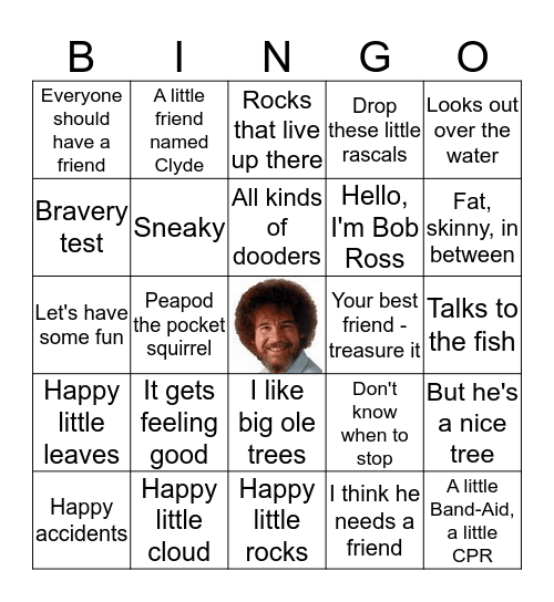 BOB ROSS Bingo Card