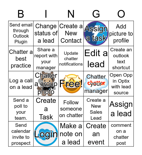Salesforce Bingo Card