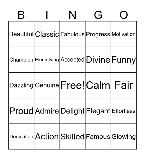 That's Me 1,2,3 Breathe Bingo Card