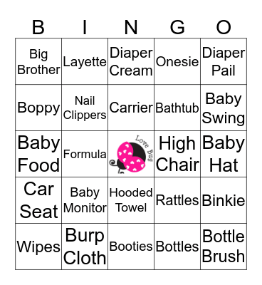 Ladybug Bingo  Bingo Card