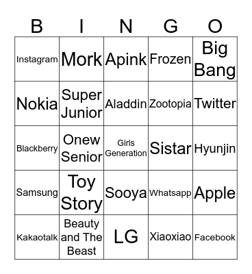 Bona Without Prakoso’s Bingo Card