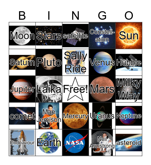 Out of this World Bingo! Bingo Card