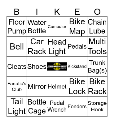 Accessory Bingo Card