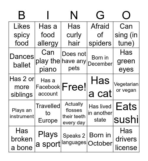 DEVILETTE Bingo Card