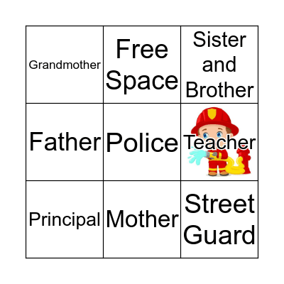 Authorities Bingo Card