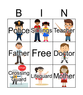 Authority Figures Bingo Card