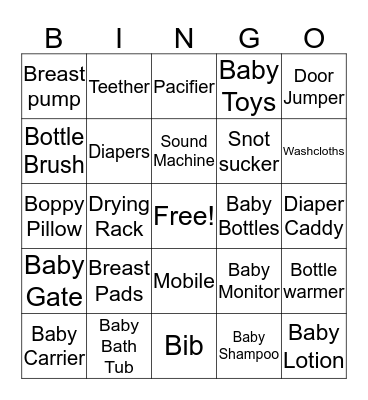 Willow's Bingo Card