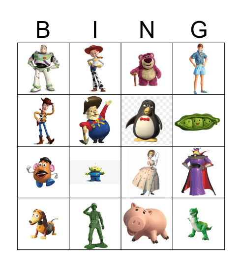 Toy Story Bingo! Bingo Card