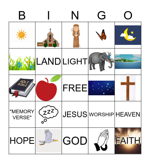 CREATION Bingo Card