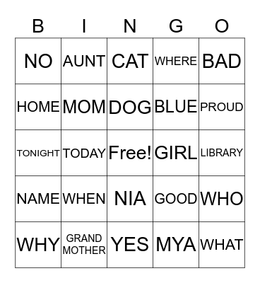 WEEKS 1 & 2 Bingo Card